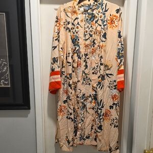 Soho Orange And Green Cardigan